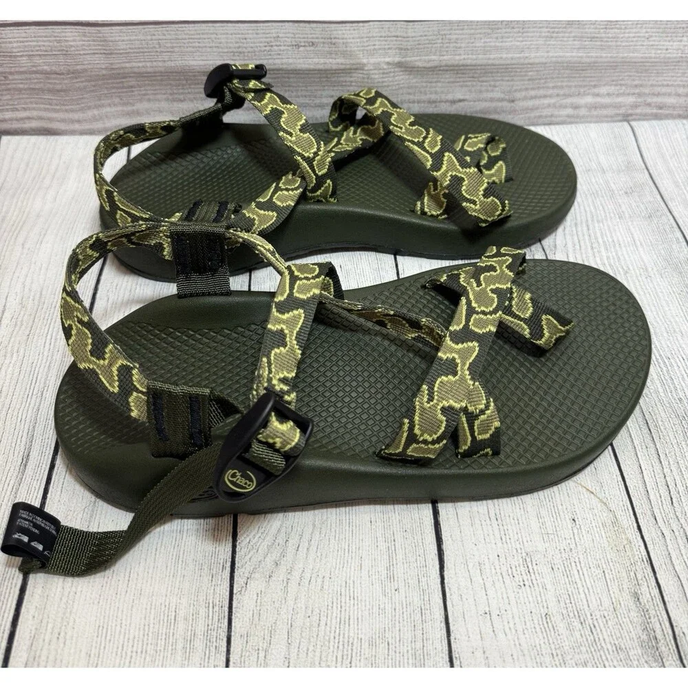 Chaco Z/2 Green Camo Men's Sport STRAP CLASIC Sandals Size 10